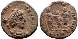 Ancient Coins - Ancient Roman coin of the Emperor Honorius minted in Alexandria, Egypt