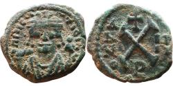 Ancient Coins - Ancient Byzantine coin of Maurice Tiberius Ae Decanummium - Antioch on the Orontes