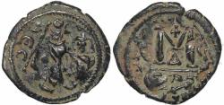 Ancient Coins - Byzantine coin of Heraclius Ae follis