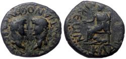 Ancient Coins - Ancient Roman Provincial coin of Titus and Domitian minted in Laodicea Catacecaumene, Lycaonia