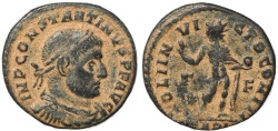 Ancient Coins - Roman coin of Constantine I - SOLI INVICTO COMITI - Arles