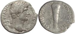 Ancient Coins - Roman Provincial coin of Hadrian AR Didrachm of Caesarea Cappadocia - Club of Hercules