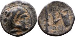 Ancient Coins - Ancient Macedonian bronze coin of Alexander III The Great