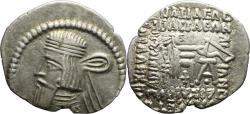 Ancient Coins - Ancient Kings of Parthia silver drachm Artabanus II or Artabanus III minted in Ecbatana