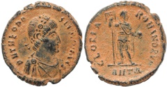 Ancient Coins - Roman coin of Theodosius I - GLORIA ROMANORVM - Antioch