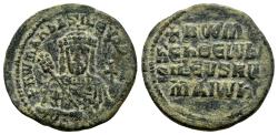 Ancient Coins - Ancient Byzantine coin of Constantine VII Porphyrogenitus with Romanus I - Constantinople