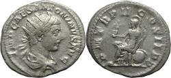 Ancient Coins - Ancient Roman silver coin of the Emperor Elagabalus struck in Rome in 219AD