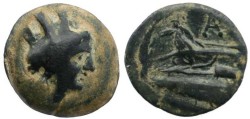 Ancient Coins - Phoenicia, Arados - Circa 3rd century BC - Tyche and Galley