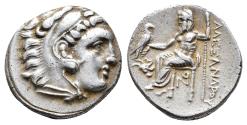 Ancient Coins - Ancient Greek silver coin of Alexander III The Great drachm - Lampsakos Mint 310-301 BC