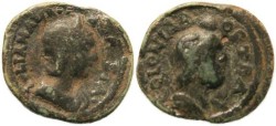 Ancient Coins - Julia Mamaea AE19 of Syria, Decapolis, Bostra
