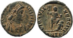 Ancient Coins - Theodosius I - VIRTVS EXERCITI - Antioch Mint