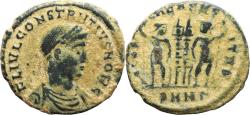 Ancient Coins - Ancient Roman coin of Constantius II as Caesar minted in Antioch - GLORIA EXERCITVS