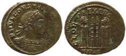 Ancient Coins - Roman coin of Constantius II - GLORIA EXERCITVS - Treveri