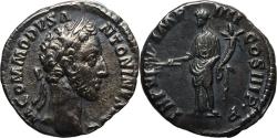 Ancient Coins - Ancient Roman silver coin of the Emperor Commodus minted in Rome in 180/181 AD