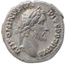 Ancient Coins - Roman coin of Antoninus Pius AR silver denarius - COS IIII