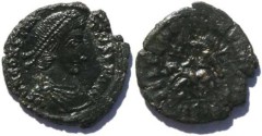 Ancient Coins - Constantius II Siscia Mint, unusual worn die strike