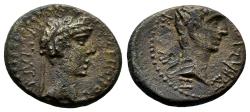 Ancient Coins - Ancient Roman Provincial coin of Tiberius with the Thracian King Rhoemetalkes II