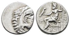 Ancient Coins - Ancient Greek silver coin struck in the names and types of Alexander III The Great 336-323 BC