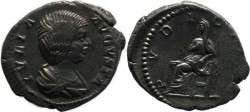 Ancient Coins - Julia Domna AR denarius - Wife Of Septimius Severus - PVDICITIA