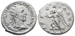 Ancient Coins - Ancient Silver Roman coin of the Emperor Trajan Decius - VICTORIA AVG