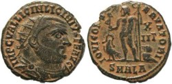 Ancient Coins - Licinius I AE Post Reform Radiate, AD 321-324, ALEXANDRIA