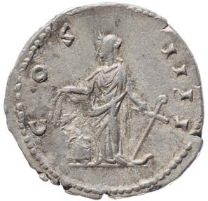 Ancient Coins - Roman coin of Antoninus Pius AR silver denarius - COS IIII