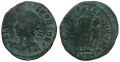 Ancient Coins - Roman coin of Constans - Strike failure