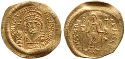 Ancient Coins - Ancient Byzantine gold coin of Justinian - gold solidus
