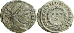 Ancient Coins - Ancient Roman coin of the Emperor Crispus as Caesar minted in Treveri