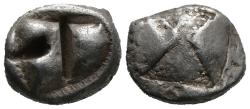 Ancient Coins - Ancient Greek silver coin from Sinope, Paphlagonia Circa 490–425 BC