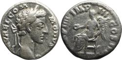 Ancient Coins - Ancient Roman silver coin of the Emperor Commodus as joint Augustus with Marcus Aurelius