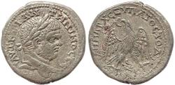 Ancient Coins - Roman Provincial coin of Caracalla AR Tetradrachm of Antioch, Syria
