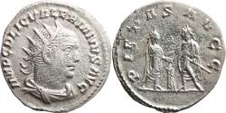 Ancient Coins - Ancient Roman silvered coin of the Emperor Valerian as Augustus minted in Samosata or Antioch