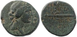 Ancient Coins - Syria, Seleukis and Pieria, Apameia - Dionysos & Thyrsos