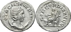 Ancient Coins - Roman coin of Otacilia Severa silver antoninianus - CONCORDIA AVGG