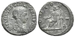 Ancient Coins - Ancient Roman silver denarius of the Emperor Severus Alexander minted in Antioch