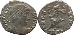Ancient Coins - Ancient Roman silver siliqua of Valens as Augustus minted in Trier