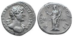 Ancient Coins - Ancient Roman silver denarius of Hadrian minted in Rome