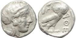 Ancient Coins - Attica Athens AR silver Tetradrachm