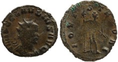 Ancient Coins - Claudius II silvered antoninianus - IOVI STATORI