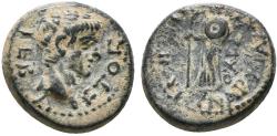 Ancient Coins - Ancient Roman Provincial coin Augustus 27 BC- 14 AD - Athena holding spear and shield