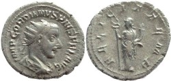Ancient Coins - Gordian III AR silver antoninianus - FELICIT TEMP