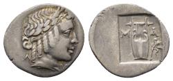 Ancient Coins - Ancient Greek silver coin from Kragos, Lycia 48-42BC