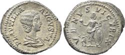 Ancient Coins - Ancient Roman coin of Plautilla as Augusta 202-205 AD minted in Rome - Venus and Cupid
