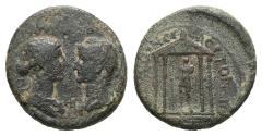 Ancient Coins - Ancient Roman Provincial coin of Tiberius with Julia Augusta (Livia) minted in Pergamum, Mysia