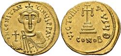 Byzantine coin of Constans II - Gold Solidus - Constantinopolis