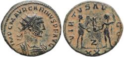 Ancient Coins - Ancient Roman coin of Carinus - VIRTVS AVGG