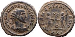 Ancient Coins - Ancient Roman coin of the Emperor Probus - CLEMENTIA TEMP