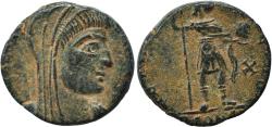 Ancient Coins - Ancient Roman coin of Constantine I the Great minted in Arles - AETERNA PIETAS - Swastika