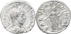 Ancient Coins - Roman silver coin of Elagabalus - SALVS ANTONINI AVG - Rome mint